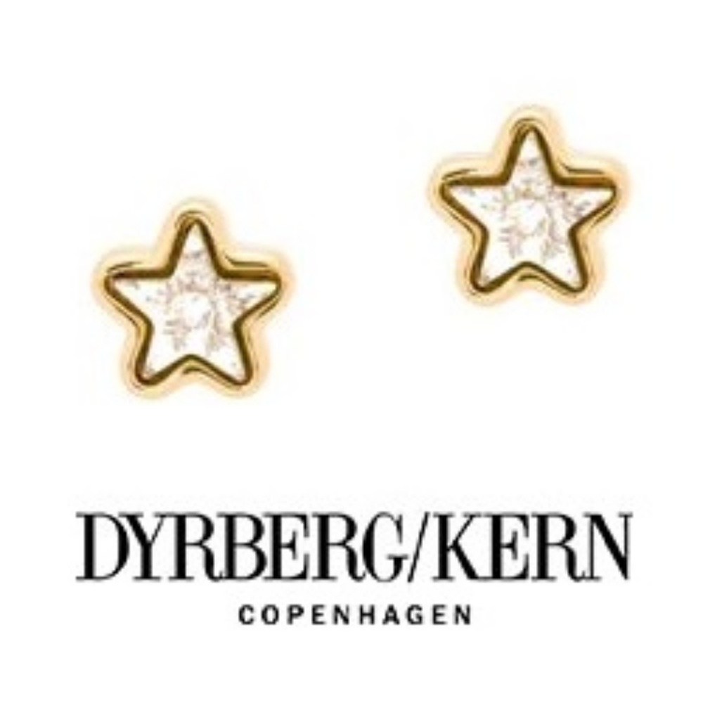 New Swarovski Dyrberg/Kern Meg Star Earrings